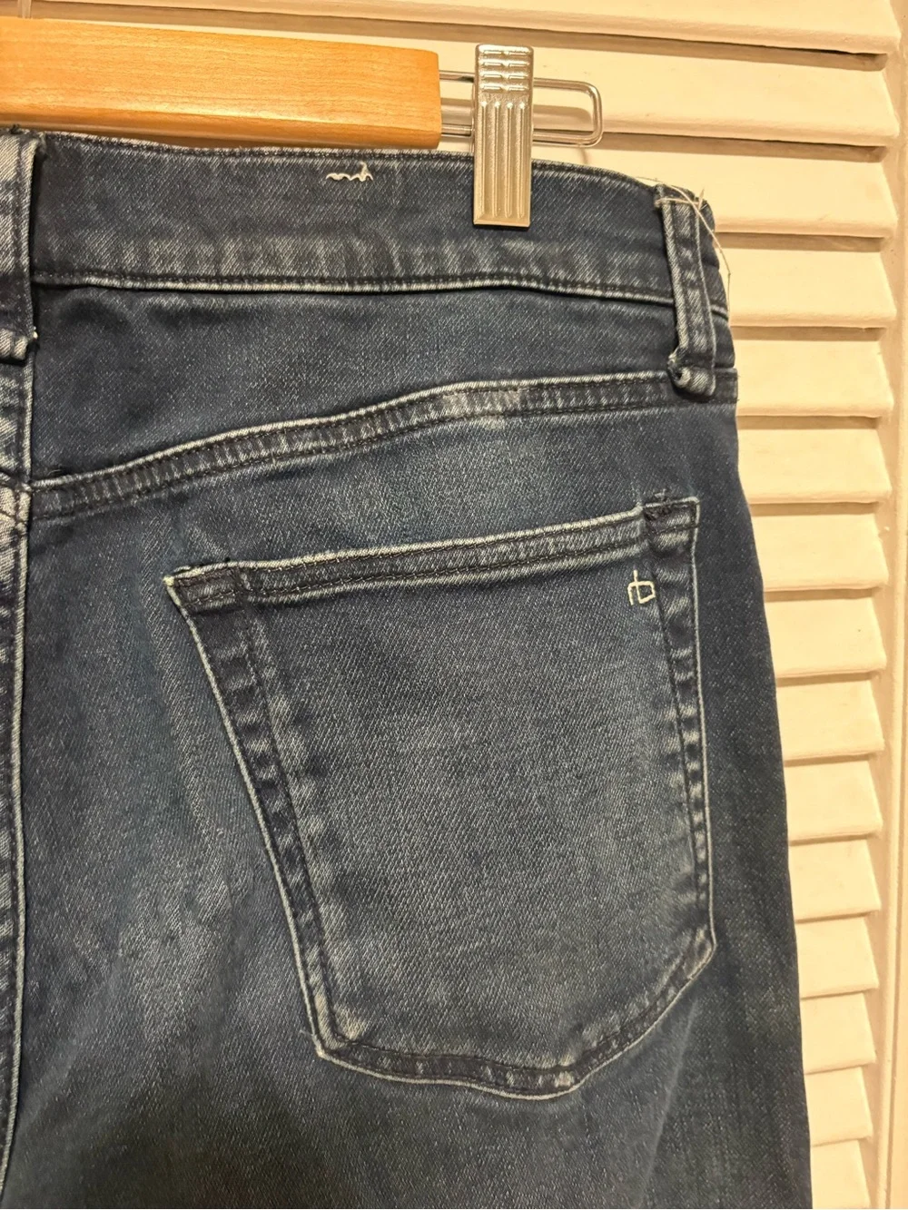 rag & bone Slim Straight Dark Wash Jeans